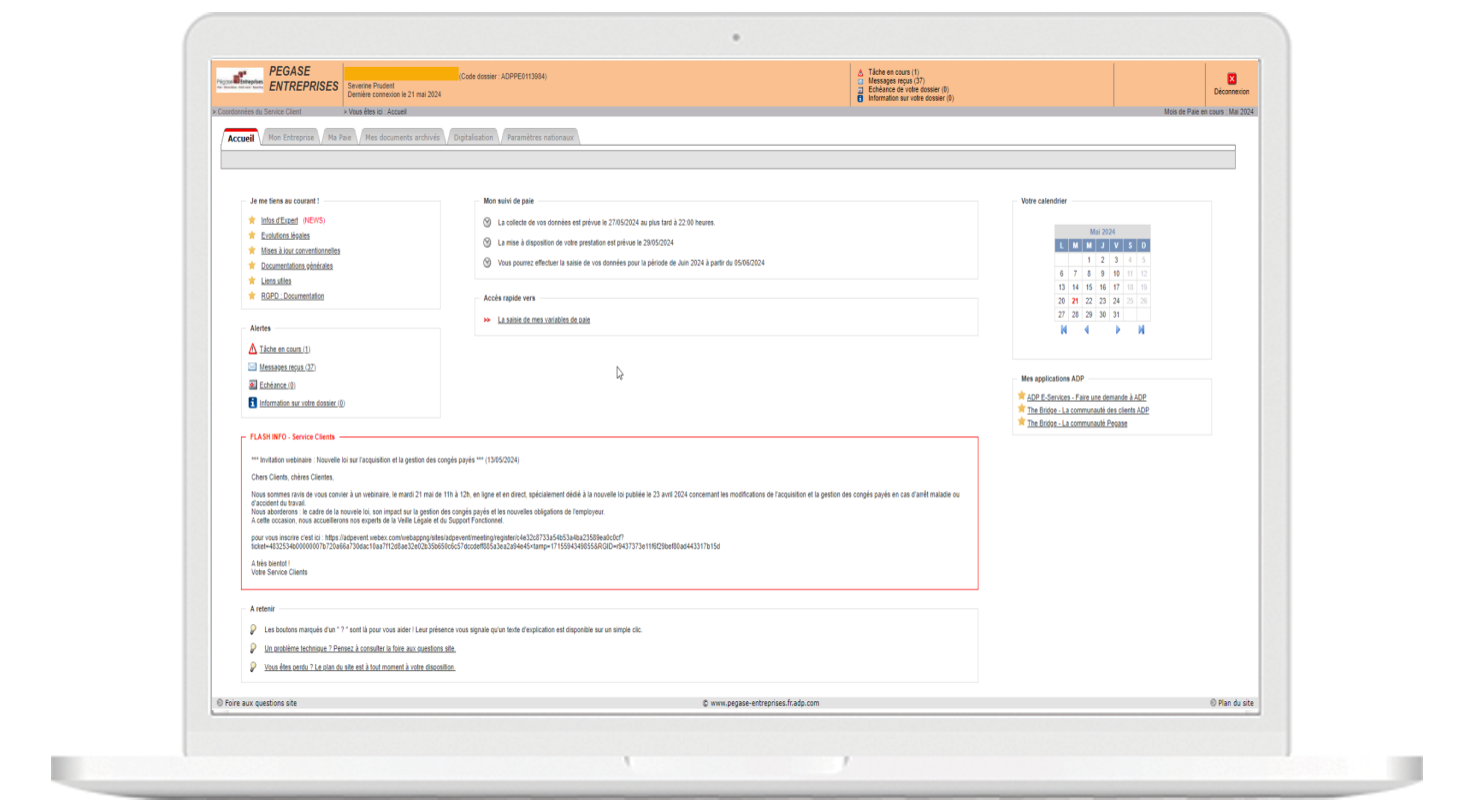 ADP PEGASE® Entreprises
